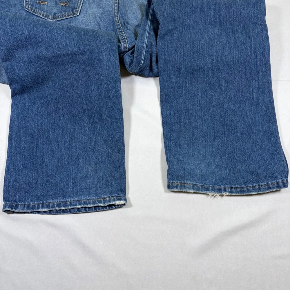 Wrangler Mens Bootcut Jeans Medium Wash Blue Denim WRT20TB 40x32